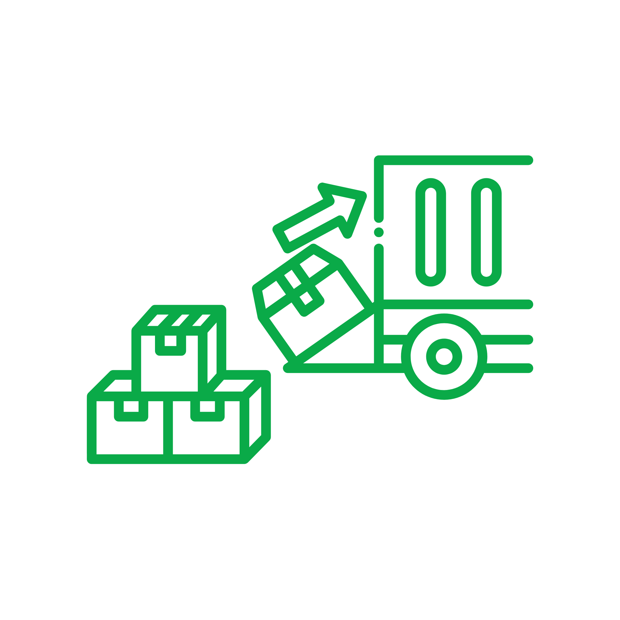 chargement-déchargemen Chargement et déchargement de marchandises et palettes dans une plateforme logistique à Calais